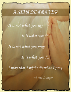 Brett Lunger's A Simple Prayer